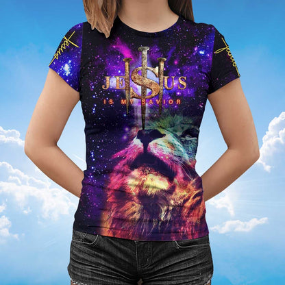 3D All Over Print Jesus Is My Savior T Shirt Lasfour TO1436