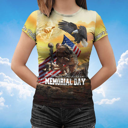 Honor The Fallen Memorial Day T Shirt 11 September Shirt Lasfour TO1399