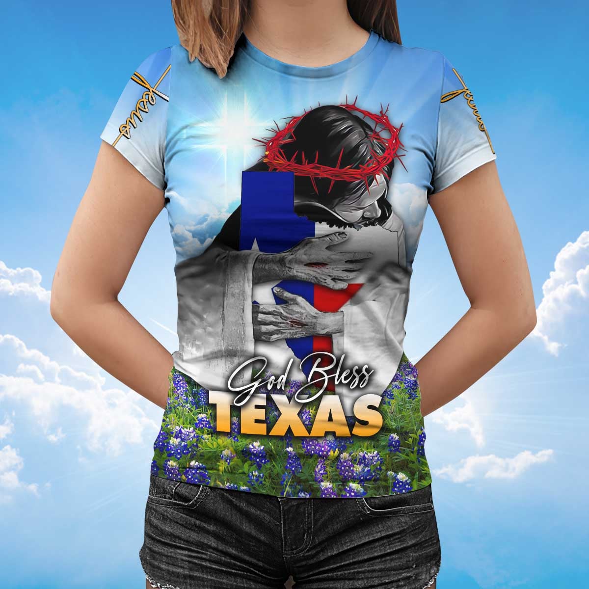 God Bless Texas Shirt Texan Pride T Shirt Men Women TO1431