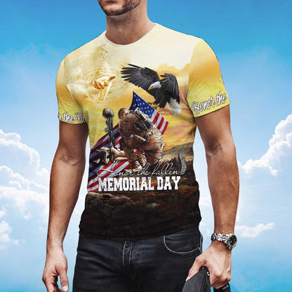 Honor The Fallen Memorial Day T Shirt 11 September Shirt Lasfour TO1399