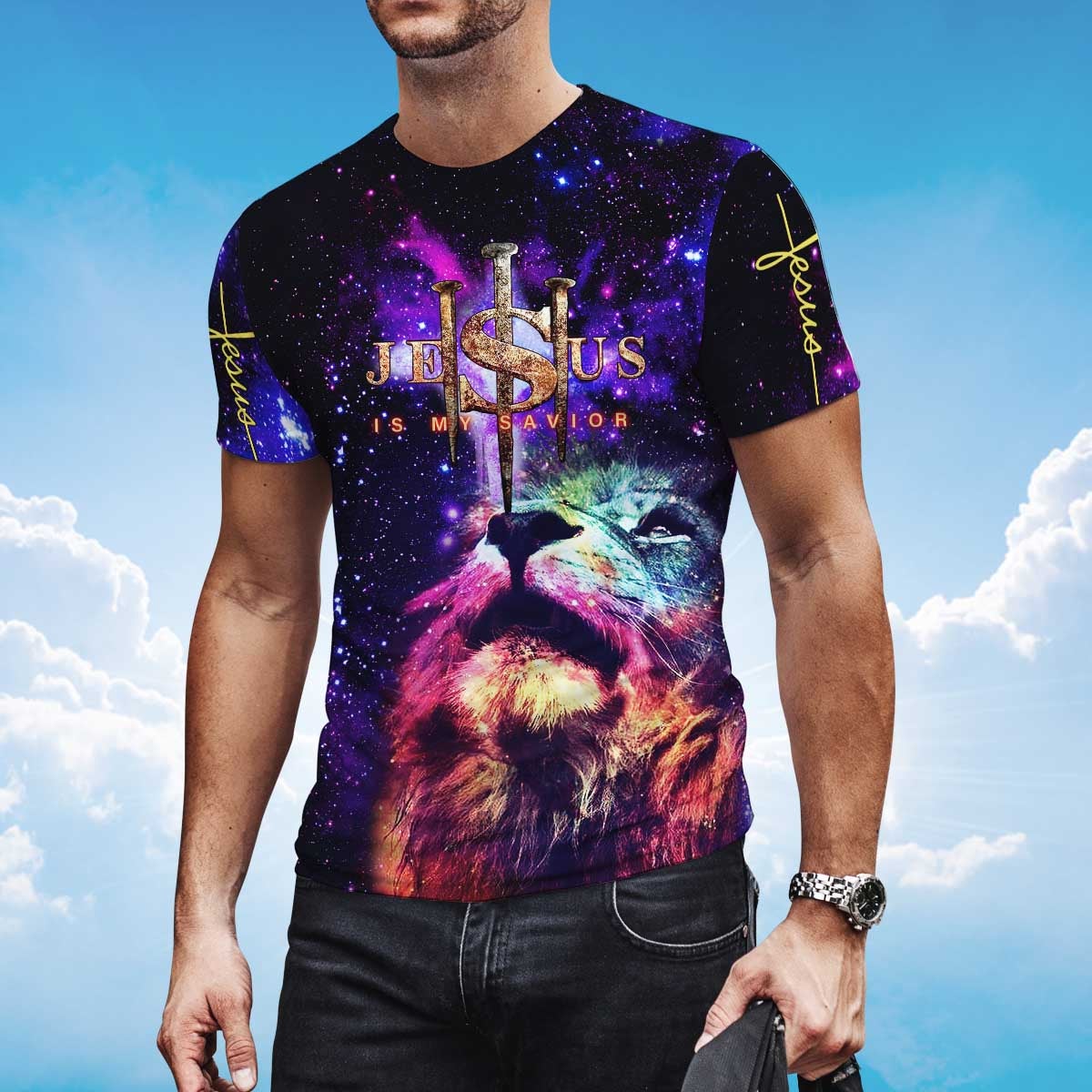 3D All Over Print Jesus Is My Savior T Shirt Lasfour TO1436
