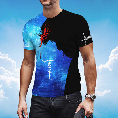 Lasfour 3D Jesus T Shirt Jesus Let Your Faith Be Bigger T Shirt TO1420