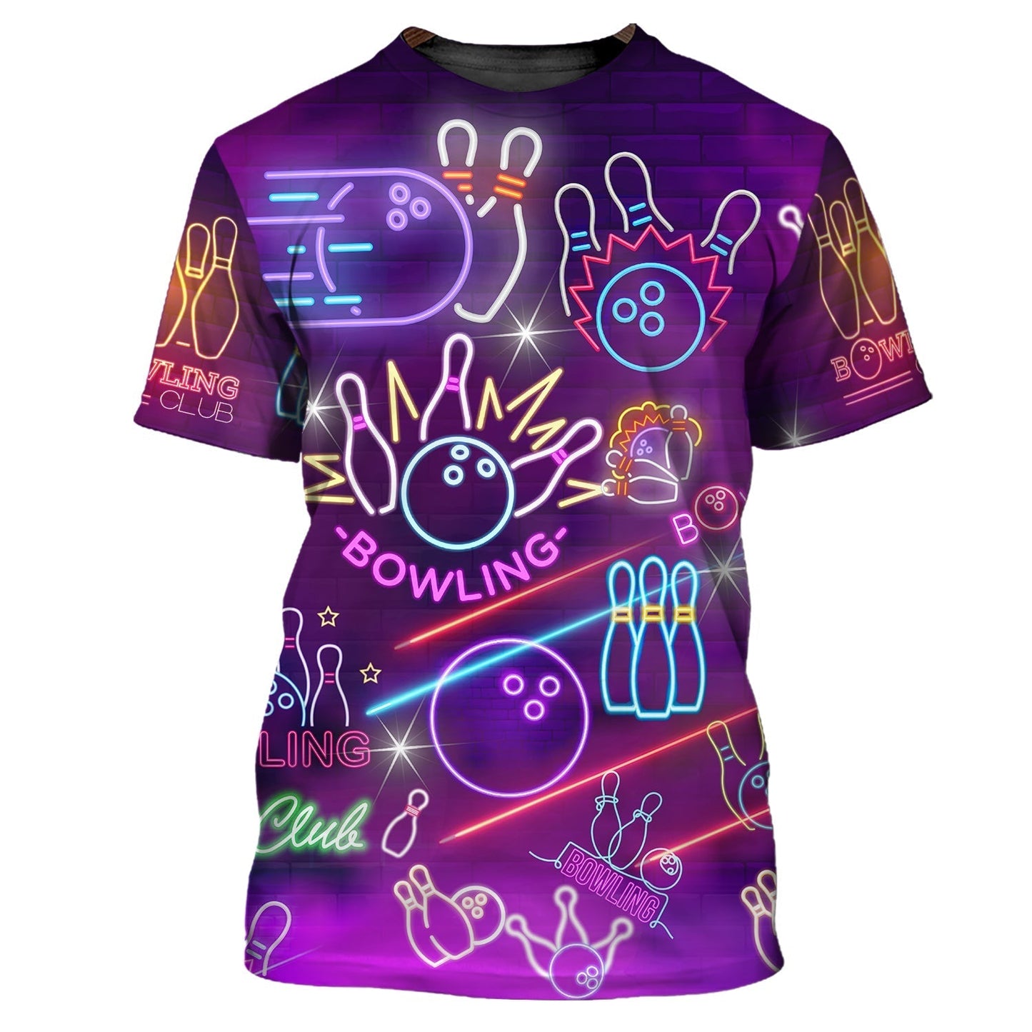 3D Full Printed Colorfull Bowling Shirt, Women'S Bowling Shirts, Men Bowling Shirts TO0749