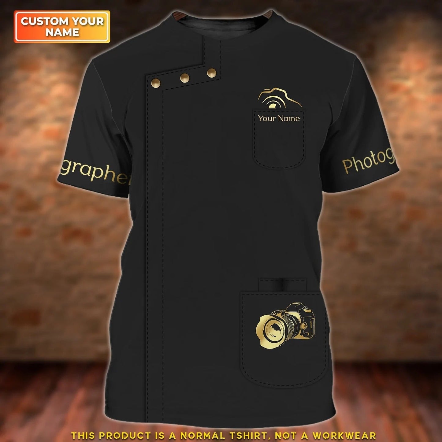 Photographer Shop Personalized Name 3D Tshirt Gift For Photographer TO2669