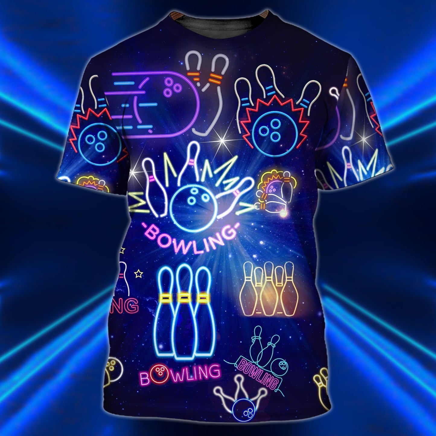 3D All Over Print Funny Bowling Tshirt, Love Bowling Shirt, Bowling Shirt For Son Daughter TO0748