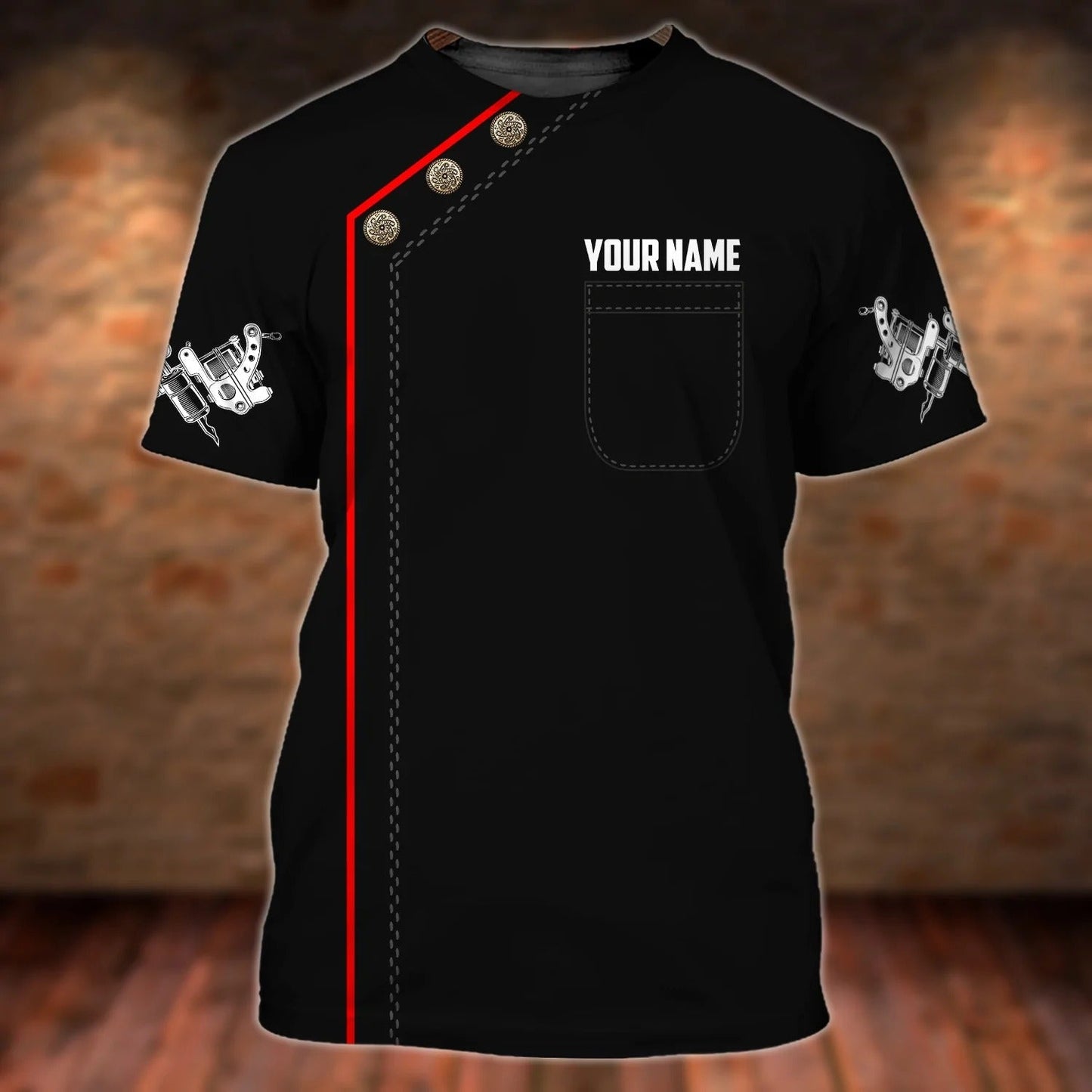 Tattoo Artist Shop Personalized Name 3D Tshirt Gift For Tatoo Artist [Non workwear] TO2597