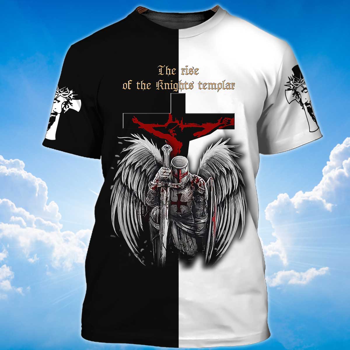 Knight Templar Shirt Religious Unisex Tshirt Men Women Lasfour TO1386
