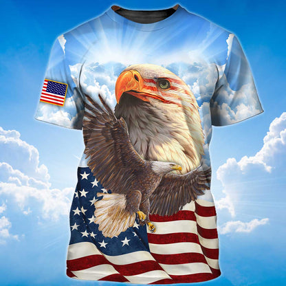 American Eagle T Shirt, Eagle Lover 3D T Shirt Lasfour TO1406