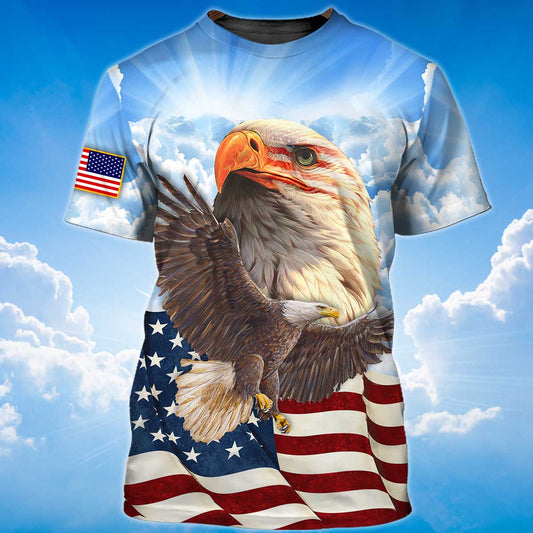 American Eagle T Shirt, Eagle Lover 3D T Shirt Lasfour TO1406