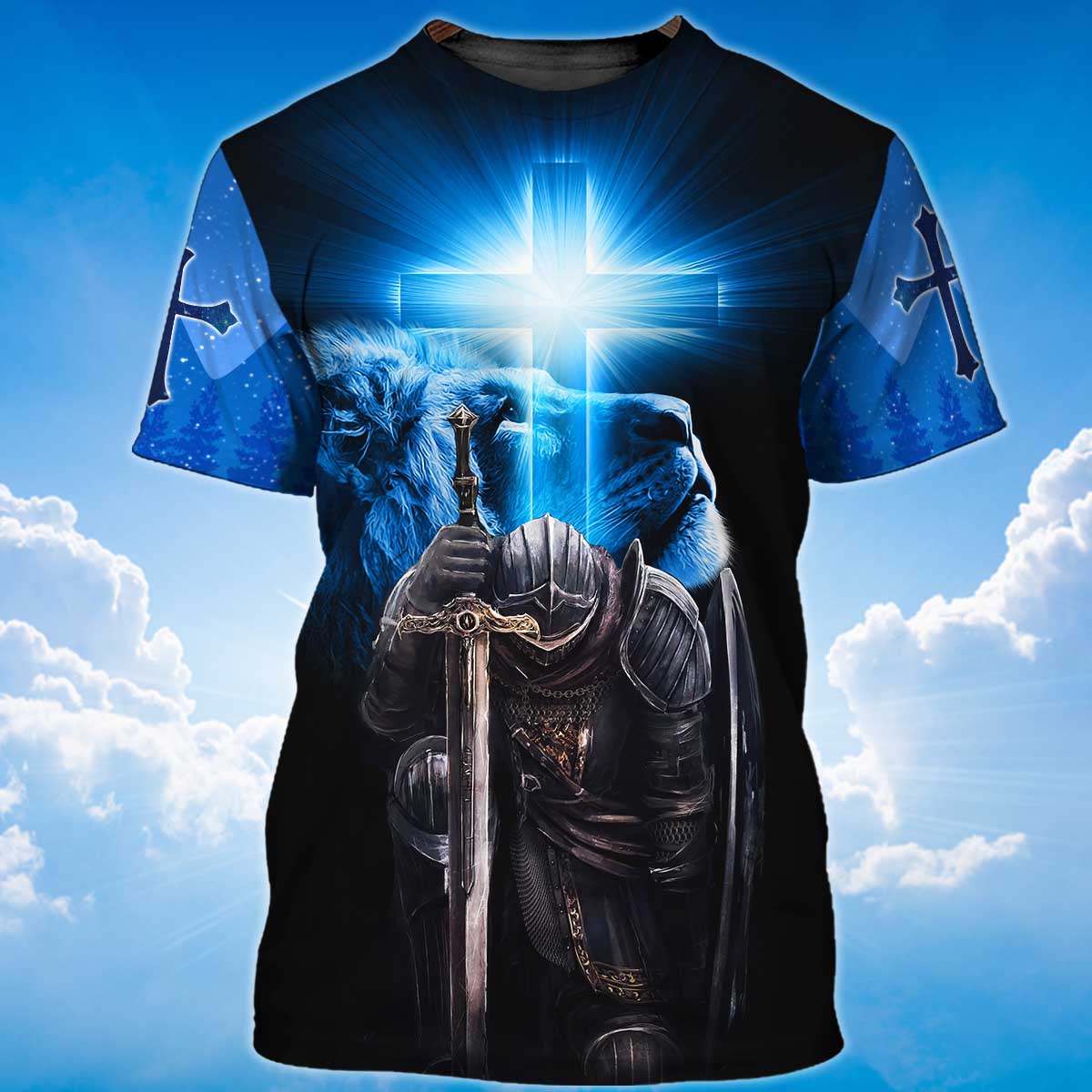 I Am Son Of God Tshirt Knight Templar And Lion Shirt TO1498