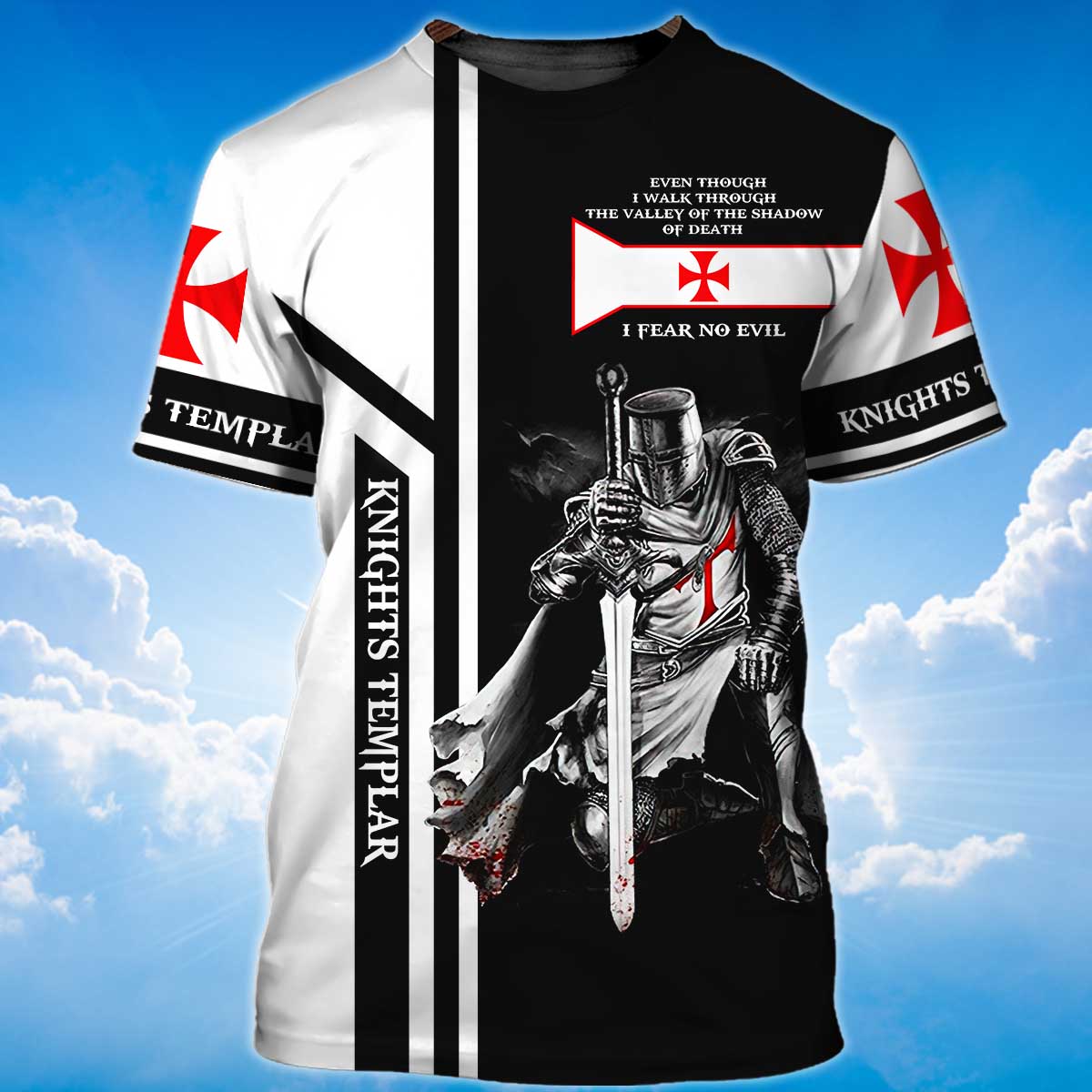 Stand For The Flag Tshirt Kneel For The Cross Knight Templar 3D All Over Print Shirt TO1387