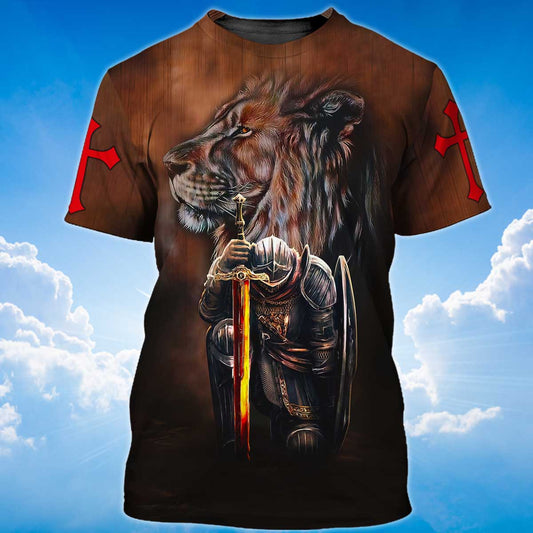 Knight Templar T-Shirt, Faith Over Fear T-Shirt Lasfour TO1483