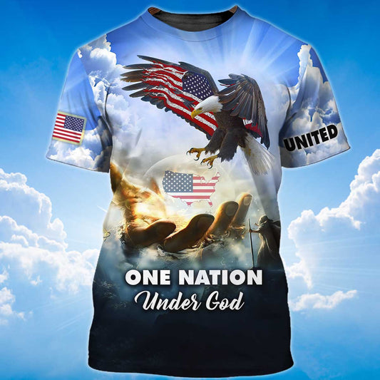One Nation Under God T Shirt 11 Sep Patriotic Shirts Lasfour TO1390
