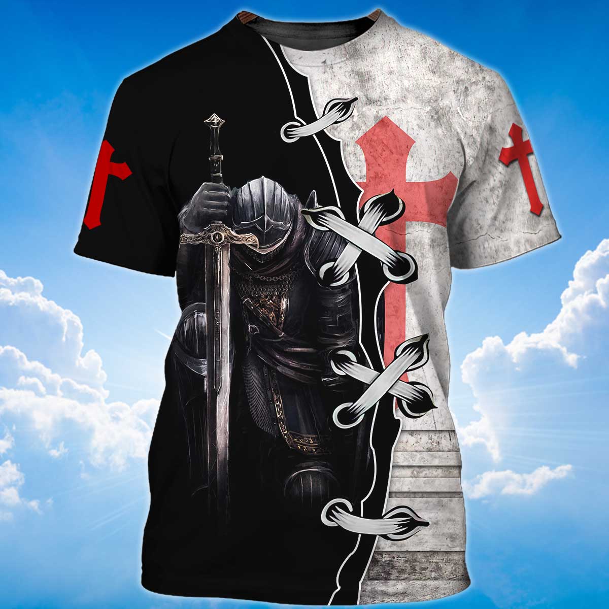 Knight Templar 3D Shirt I May Not Be Perfect Knight Templar Tshirt TO1496