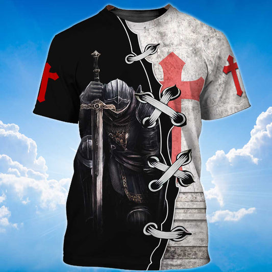 Knight Templar 3D Shirt I May Not Be Perfect Knight Templar Tshirt TO1496