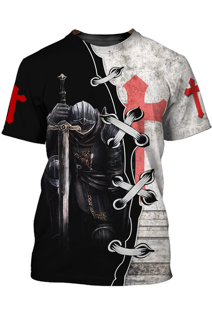 Knight Templar 3D Shirt I May Not Be Perfect Knight Templar Tshirt TO1496