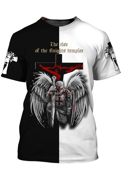 Knight Templar Shirt Religious Unisex Tshirt Men Women Lasfour TO1386