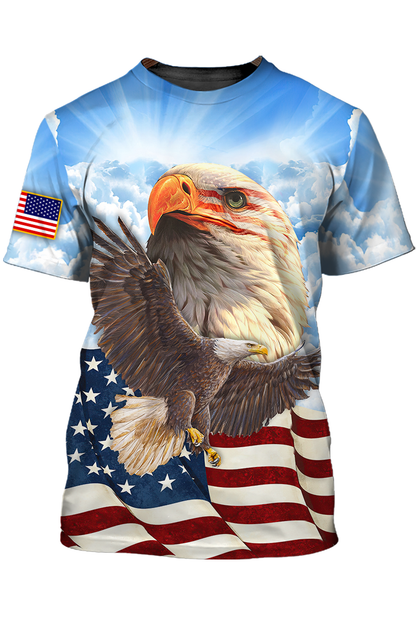 American Eagle T Shirt, Eagle Lover 3D T Shirt Lasfour TO1406