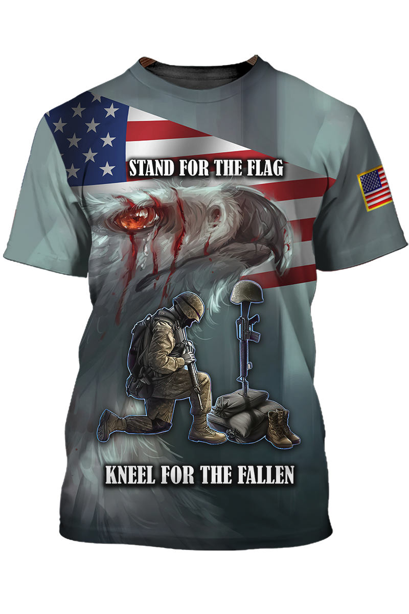 Stand For The Flag T Shirt Kneel For The Fallen Memorial 11 Sep Shirt TO1413