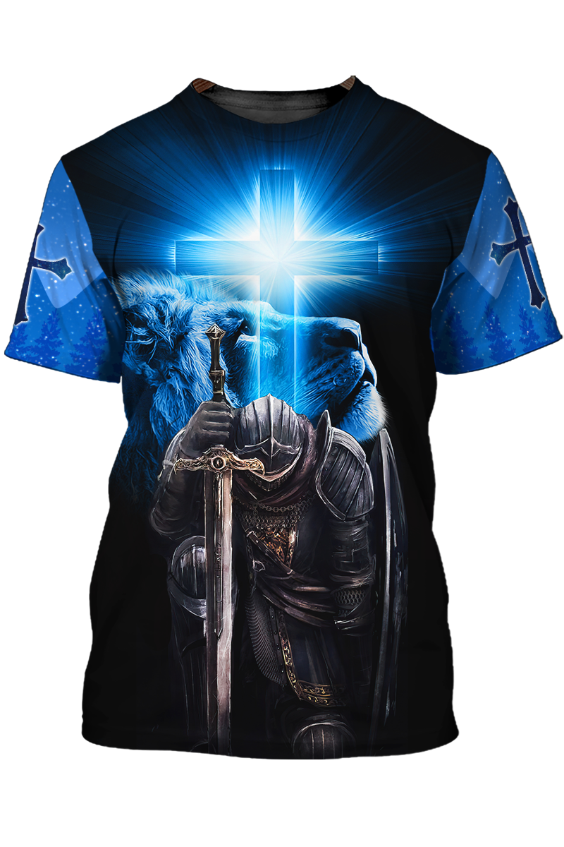 I Am Son Of God Tshirt Knight Templar And Lion Shirt TO1498