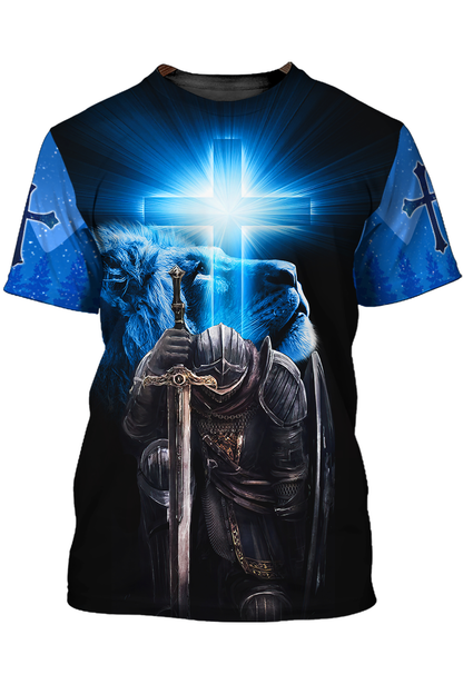 I Am Son Of God Tshirt Knight Templar And Lion Shirt TO1498