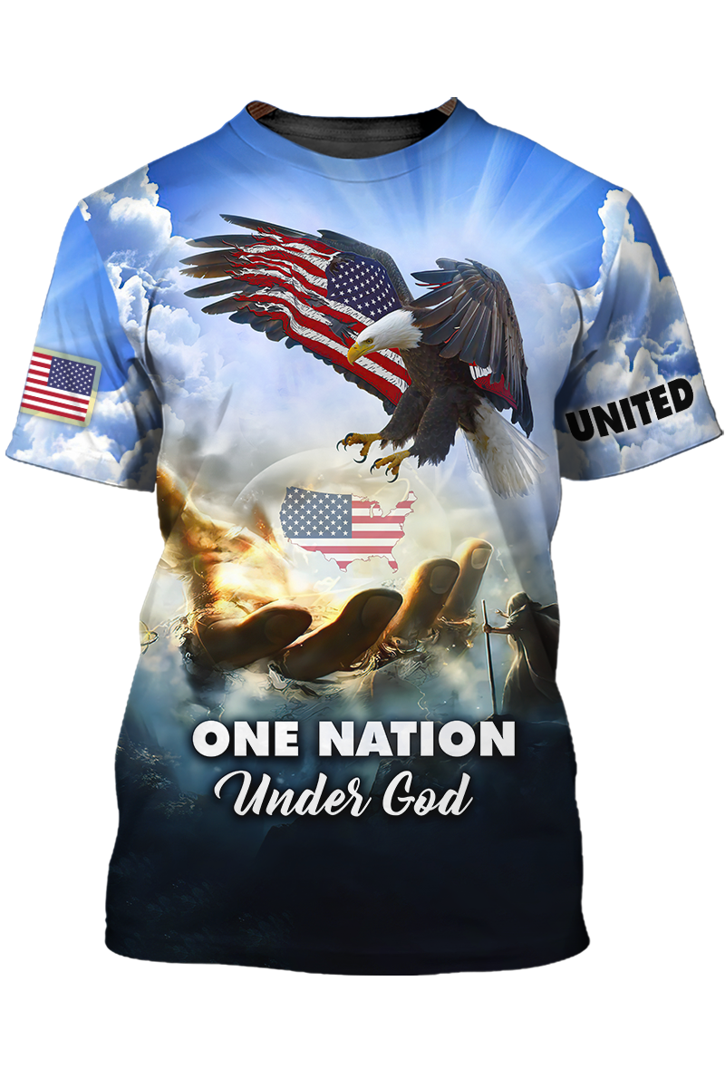 One Nation Under God T Shirt 11 Sep Patriotic Shirts Lasfour TO1390