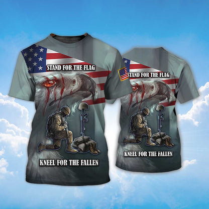 Stand For The Flag T Shirt Kneel For The Fallen Memorial 11 Sep Shirt TO1413