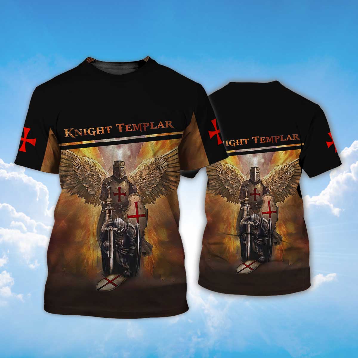 Knight Templar Tshirt Wings Of Knight Templar Shirt TO1468