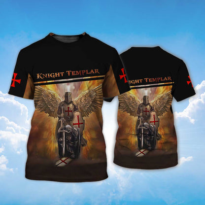 Knight Templar Tshirt Wings Of Knight Templar Shirt TO1468