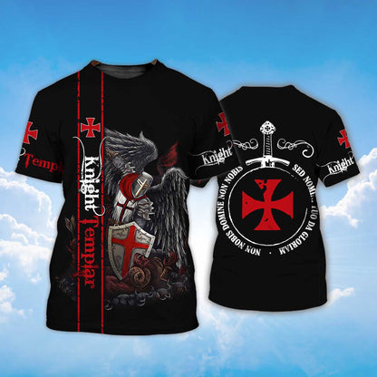 Knight Templar Tshirt For Men Women Religious Shirt Lasfour TO1472