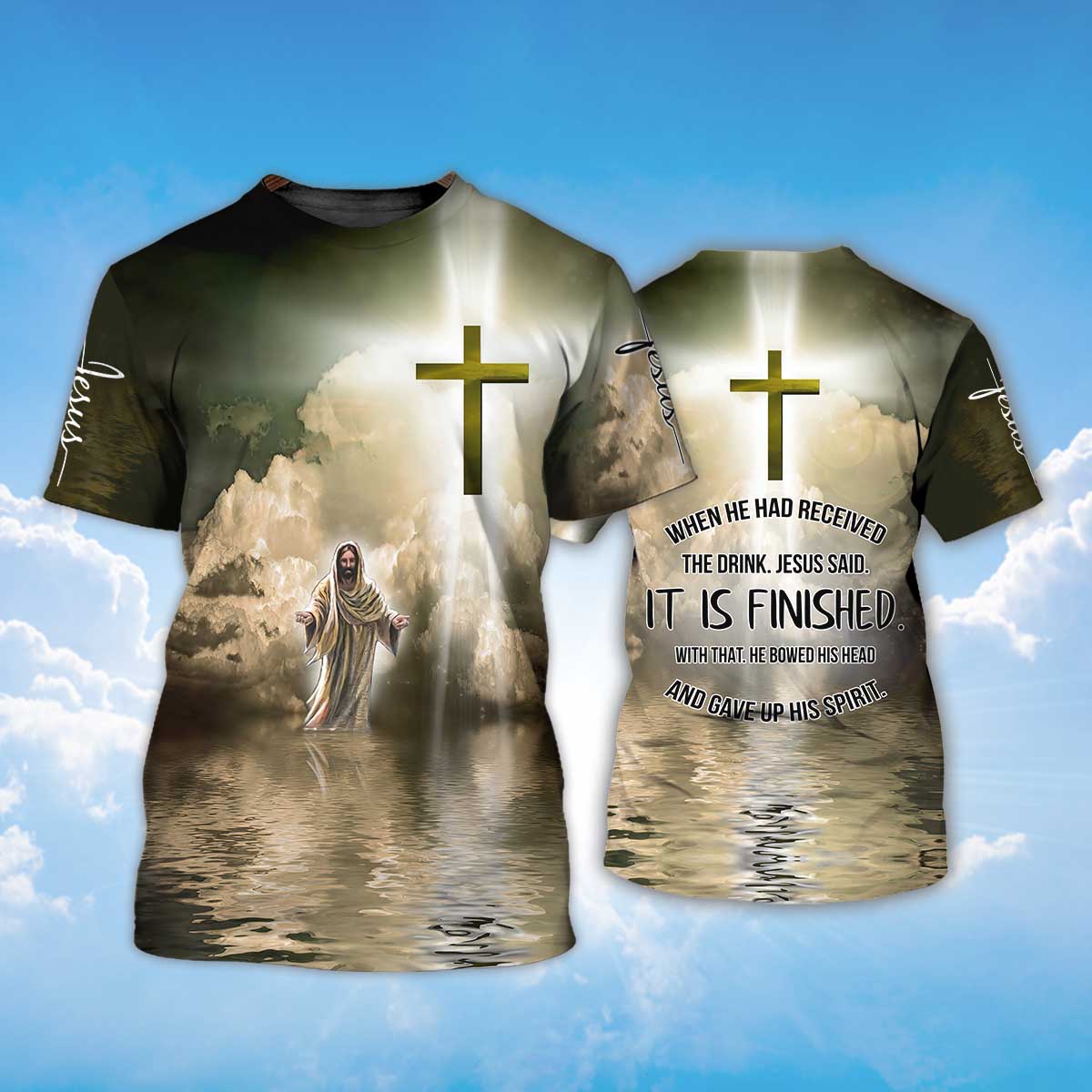 Sublimation God Jesus On T Shirt Jesus Is My Life Tee Shirt Lasfour TO1388
