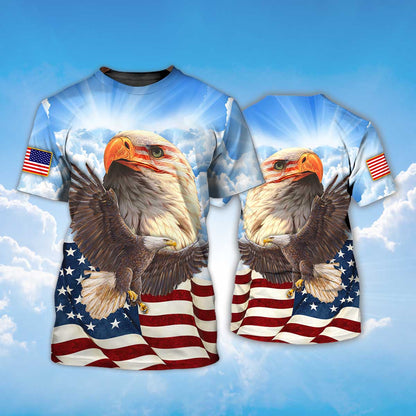 American Eagle T Shirt, Eagle Lover 3D T Shirt Lasfour TO1406