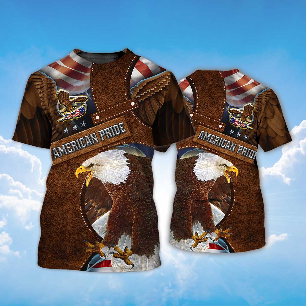 Eagle American Pride Brown T Shirt Eagle Lover Shirt TO1408