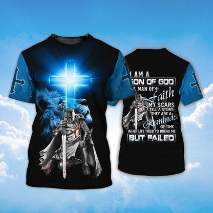 I Am Son Of God Tshirt Knight Templar Tshirt Lasfour TO1497