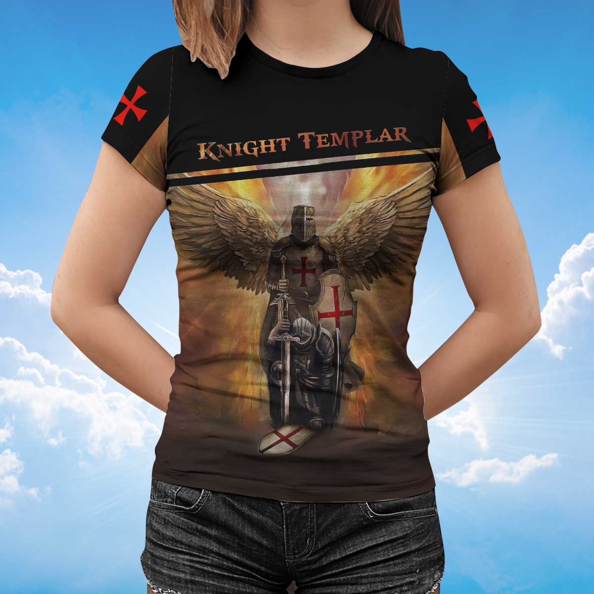 Knight Templar Tshirt Wings Of Knight Templar Shirt TO1468