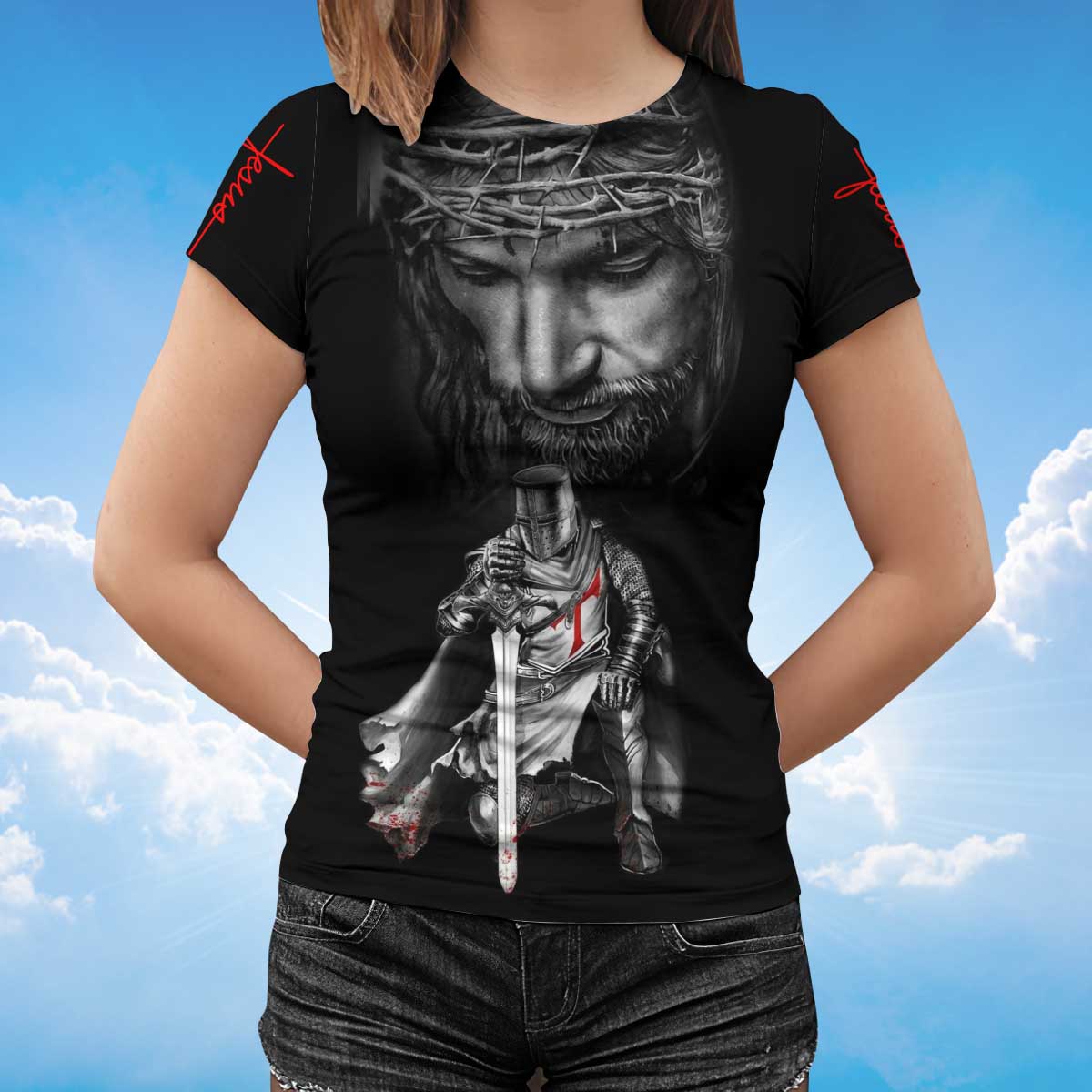 Knight Christian Jesus Shirt Let Your Faith Be Bigger Than Your Fear Tshirt Lasfour TO1402