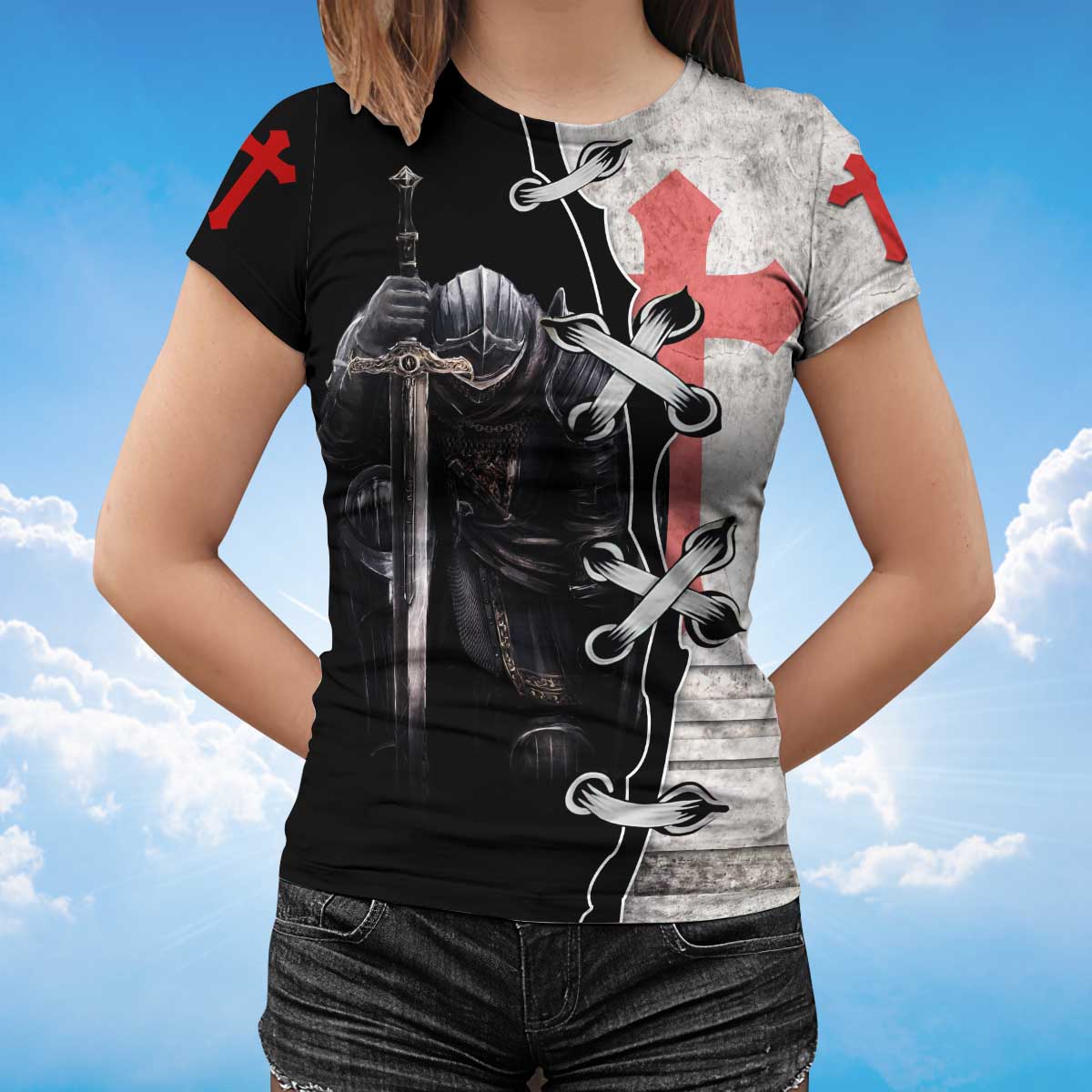 Knight Templar 3D Shirt I May Not Be Perfect Knight Templar Tshirt TO1496