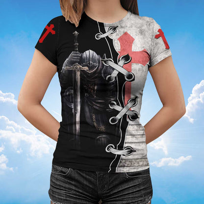 Knight Templar 3D Shirt I May Not Be Perfect Knight Templar Tshirt TO1496