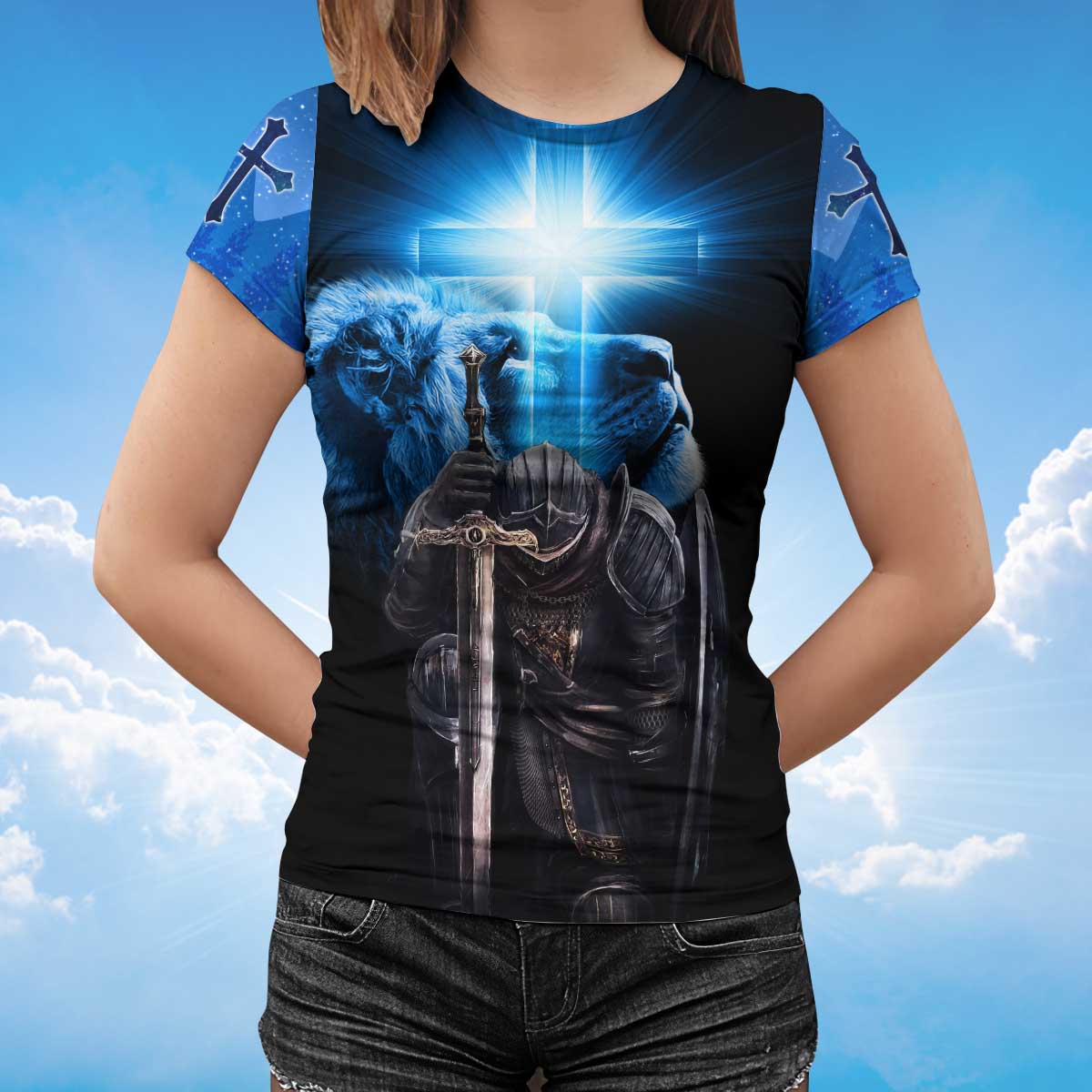 I Am Son Of God Tshirt Knight Templar And Lion Shirt TO1498