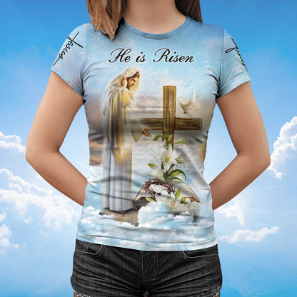 He Is Risen T Shirt God Jesus 3D Shirt Men Women TO1385