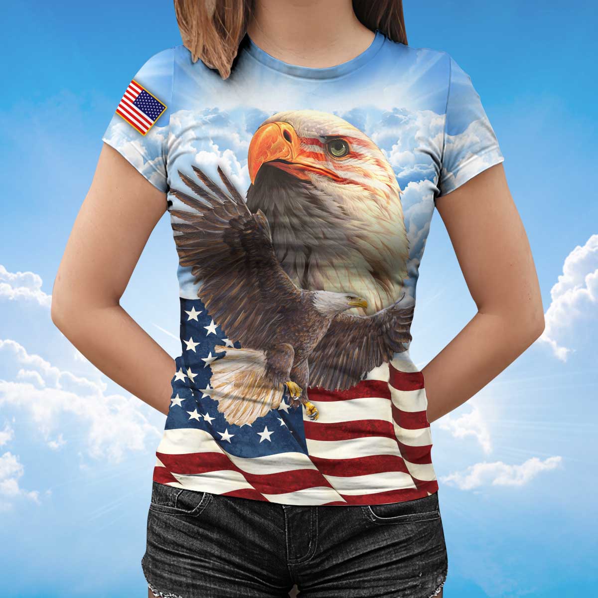American Eagle T Shirt, Eagle Lover 3D T Shirt Lasfour TO1406