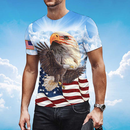 American Eagle T Shirt, Eagle Lover 3D T Shirt Lasfour TO1406