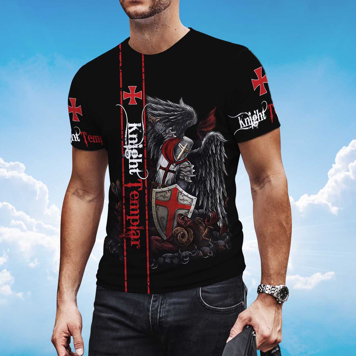 Knight Templar Tshirt For Men Women Religious Shirt Lasfour TO1472