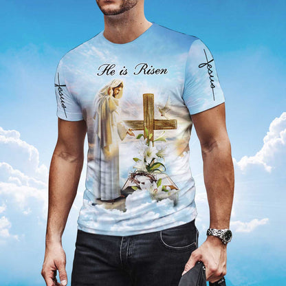 He Is Risen T Shirt God Jesus 3D Shirt Men Women TO1385