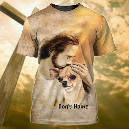 Custom God Sent Me Chihuahua T Shirt Gift For Christian Jesus Lover And Dog Shirt TO1450