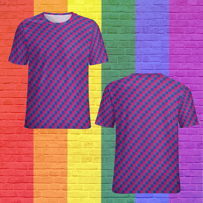 Bisexual Pride 3D Shirt, Lgbt Pride Gaymer Short Sleeve 3D Shirt Women Plus Size Blouse Tunics Tops LO0917