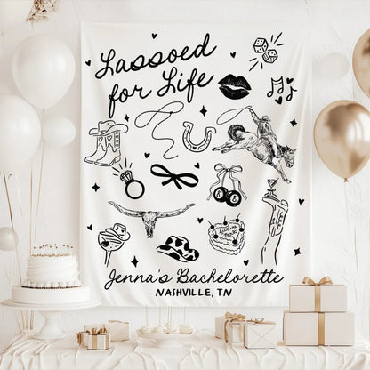 Custom Cowgirl Bachelorette Banner, Custom Western Bachelorette Party Sign WD0521