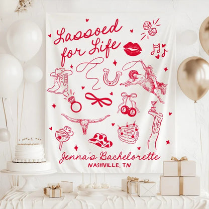 Custom Cowgirl Bachelorette Banner, Custom Western Bachelorette Party Sign WD0521