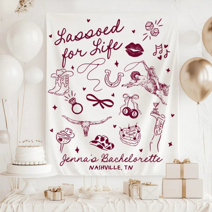 Custom Cowgirl Bachelorette Banner, Custom Western Bachelorette Party Sign WD0521