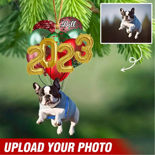 Personalized Upload Your Dog Cat Photo Dog Hanging Balloons Acrylic Ornament OO1607